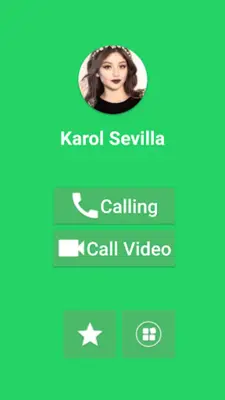 Karol Sevilla Fake Video Call android App screenshot 0