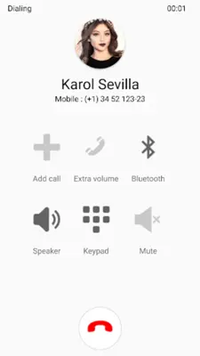 Karol Sevilla Fake Video Call android App screenshot 2